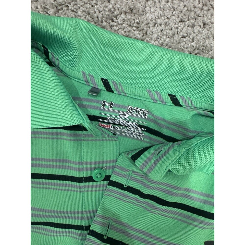 Lot Of  3 Under Armour Loose Heat Gear Men’s Polo Shirts XL  Short Sleeve - Picture 3 of 7